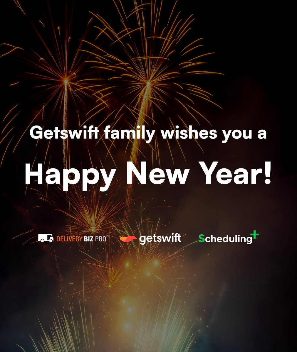 getswift_'s tweet photo. From the bottom of our hearts, we wish you a prosperous New Year!

#newyear #goals #holiday #delivery #deliveryfood #deliveryservice #homedelivery #ecommerce #businessowner #businesslife #businessideas #businesspassion #businessgrowth #businessdevelopment #businessonline https://t.co/MNhAFd7afL