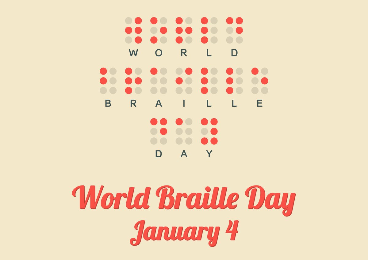 NYSOCFS's tweet photo. Today is #WorldBrailleDay in honor of Louis Braille’s birthday-inventor of the alphabet reading system that bears his name. The NYS Commission for the Blind recognizes #braille is an essential tool for accessibility &amp; opportunity for the visually impaired. https://t.co/FowWKGtQx3 https://t.co/hSET25RrRo