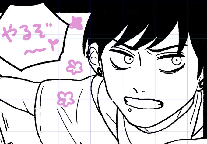 友達が今やってる原稿のキャラたちを描いてくれて心とモチベが満たされた💘あと10ページ強...🏃‍♀️🏃‍♀️ 