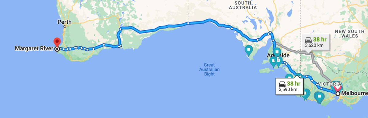 suhas_sm's tweet photo. And so it begins!! Embarked on an epic roadtrip from Melbourne to Margret River, and Perth with a friend and his dachshund 🚗🛣️ 

Stoked to explore the beautiful landscapes of Australia! https://t.co/l6mTTeTLFW