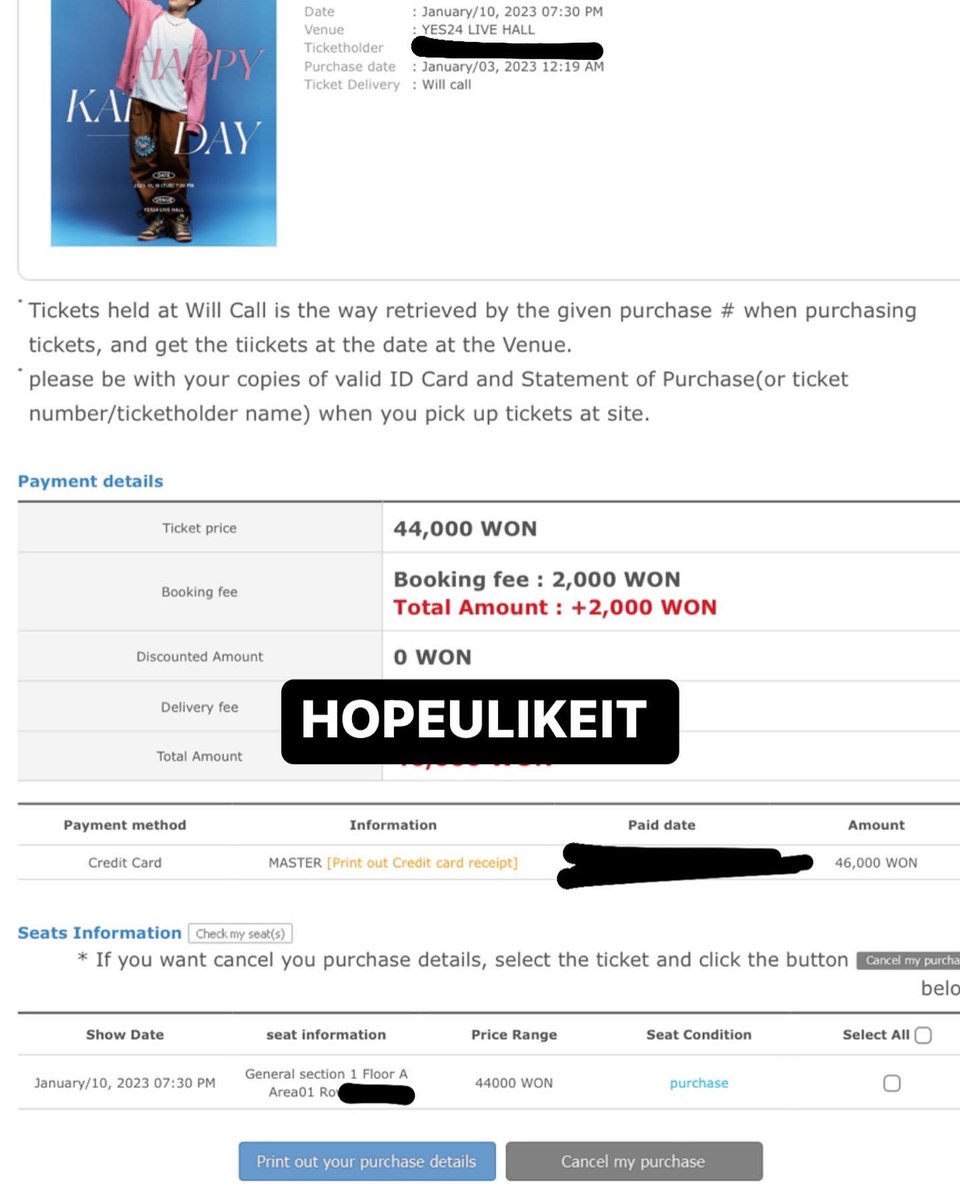 Hopeulikit__'s tweet photo. #KAI birthday party seoul ticket successfully 

#EXO  #티켓양도 #チケット #交換 #대리티켓팅 #KAI #KAIDAY #HAPPYKAIDAY #김종인 #카이 https://t.co/l6yMHo6Dt1