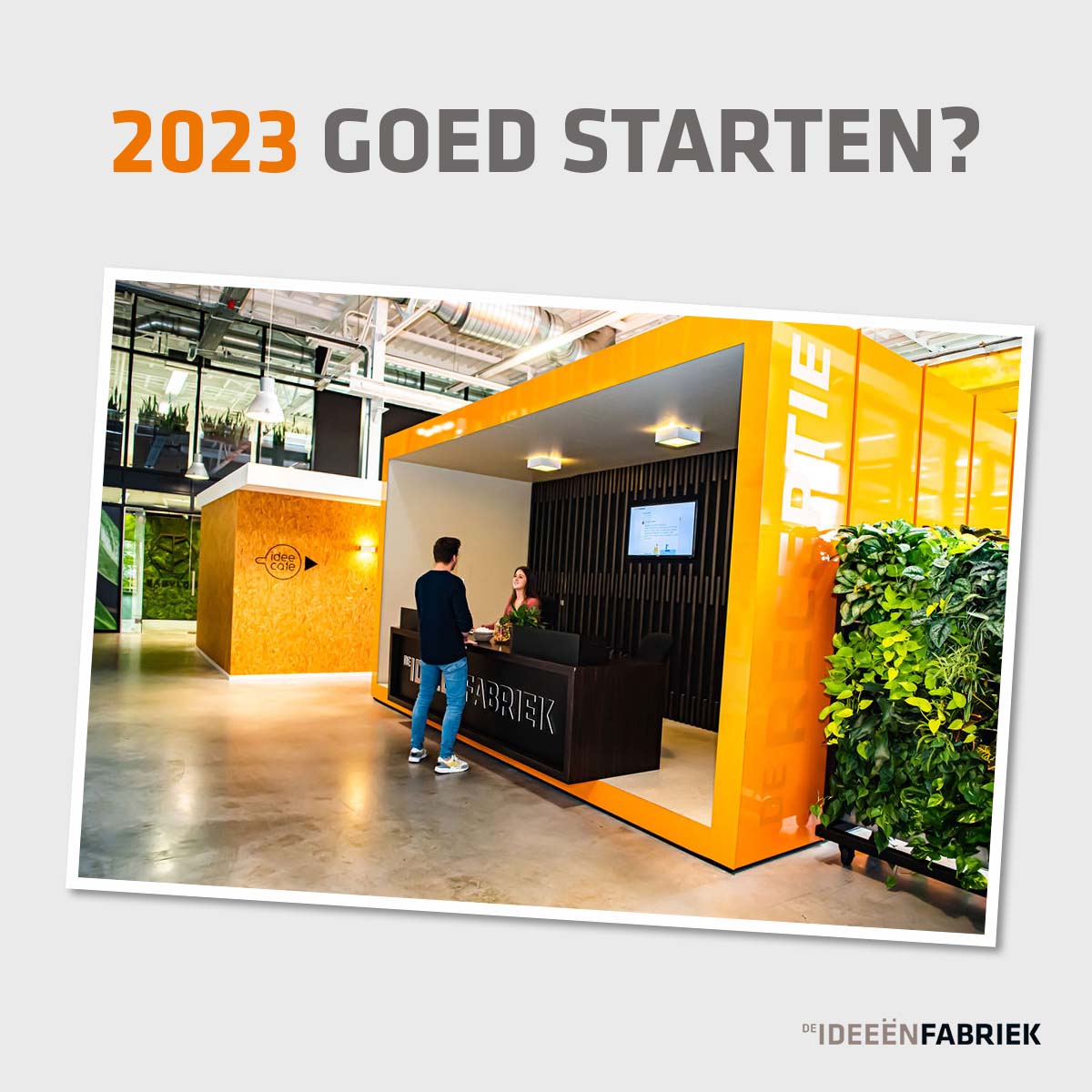 2023 goed starten doe je natuurlijk in De Ideeënfabriek! Ben jij op zoek naar een inspirerende ruimte voor een vergadering of een flexibele werkplek waar jij in een rustige omgeving jouw dromen werkelijkheid kan laten worden? Wij staan voor je klaar!