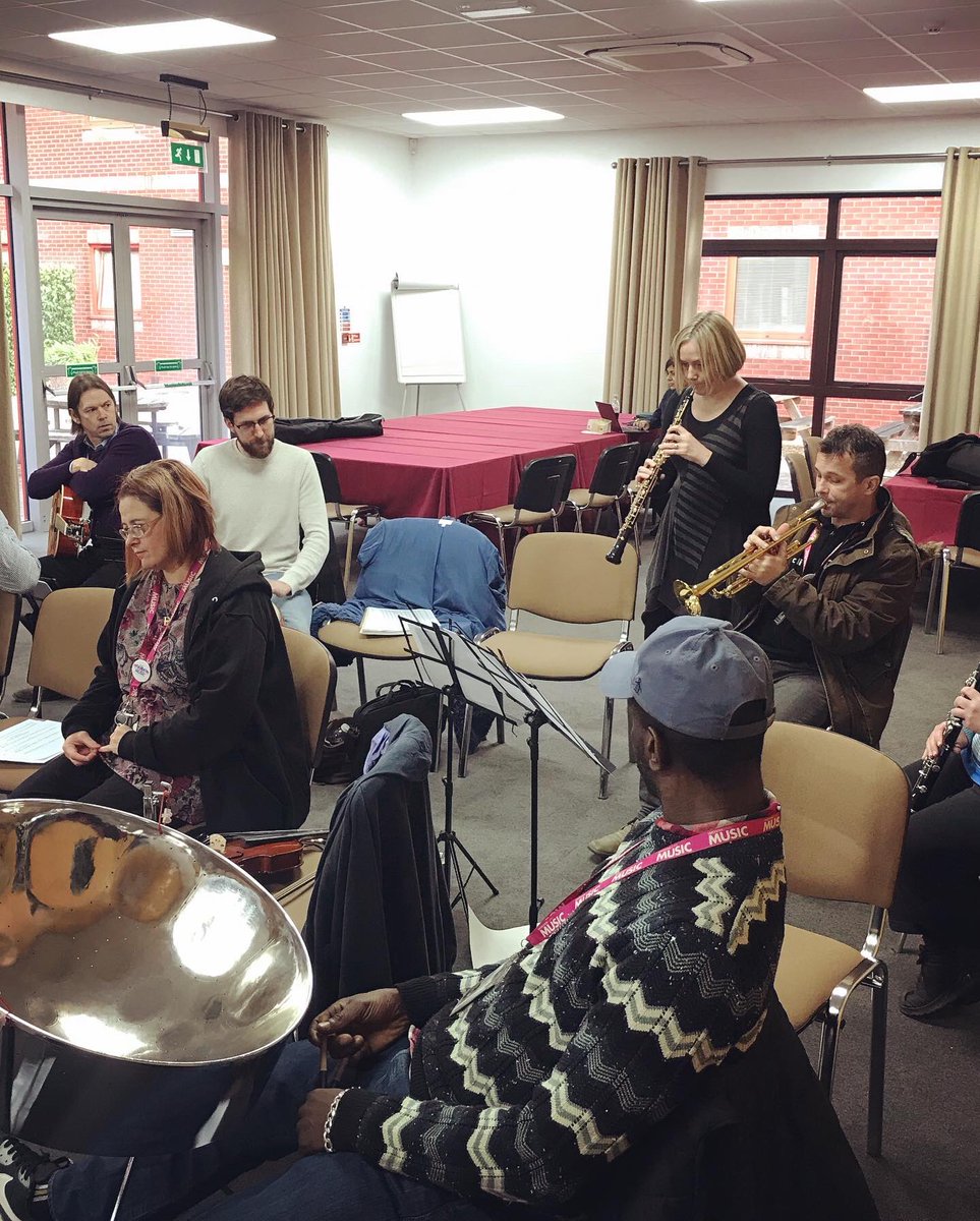 sinfoniavivauk's tweet photo. What a creative day strengthening our partnership with @leicsmakemusic fantastic music tutors ahead of a very exciting #leicscreate project this term! 

Project co-produced by @orchestras_live, sessions led by @raphaelclarkson and Matt Davis @leicsmakemusic https://t.co/puxNWsWmPQ