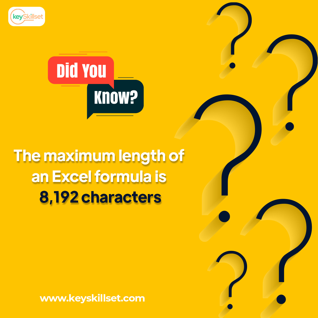 keyskillset's tweet photo. These are some basic facts about Excel. Did you know these? Check out what these are.
.
.
.
Follow @keyskillset for more interesting content like this 👍
#didyouknowfacts #factstoknow #factshub #factsmaster #factscorner #followus #addiction #facts #factszone #factspedia https://t.co/kQdAewwC0r
