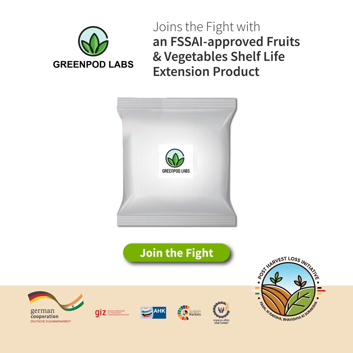 #GreenPodLabs has developed a product that uses Active Packaging with natural plant extract to slow down ripening rate and prevent microbial growth, helping extend the shelf-life of fruits and vegetables at room temperature. Find out more at AgriIndia.Net

#AgriIndia
