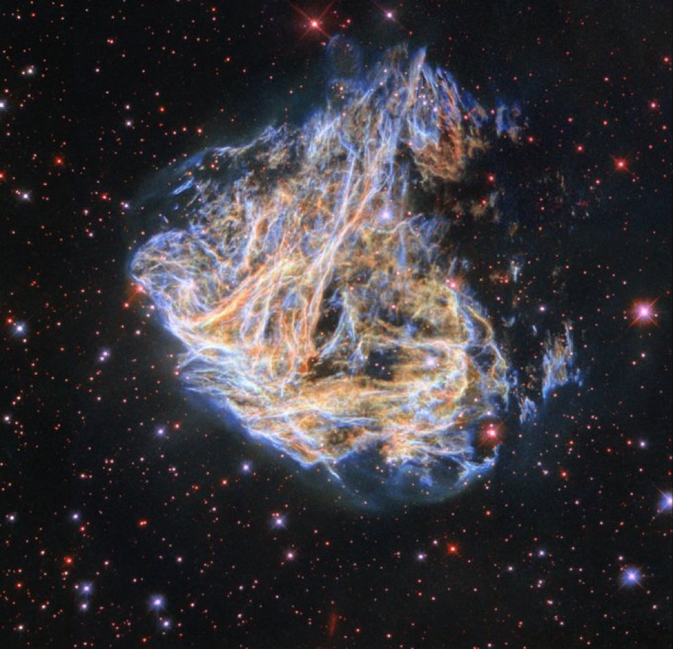 LKrauss1's tweet photo. This was voted Hubble favorite image of 2022. Remnants of a dead star. https://t.co/RYhLZIqgee