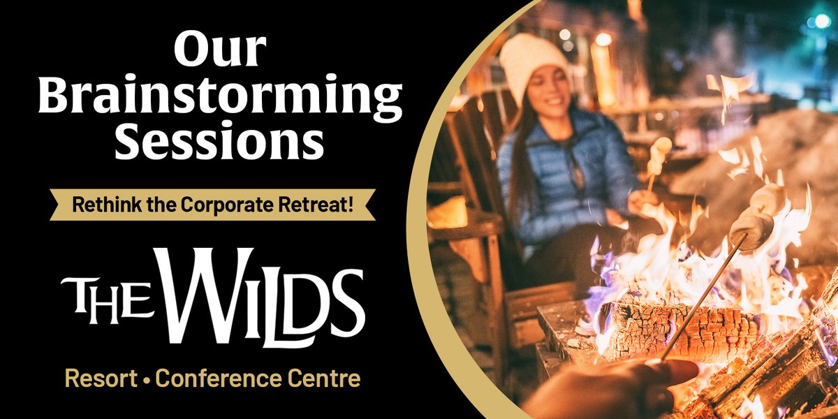 A coffee break with s'mores by a campfire you won't find in the city. Detour to The Wilds Resort in 2023. We have the same wifi &amp; meeting space as 4 star hotel but we offer the opportunity to get outdoors and mix things up. thewilds.ca  rhutton@thewilds.ca  229-5444.