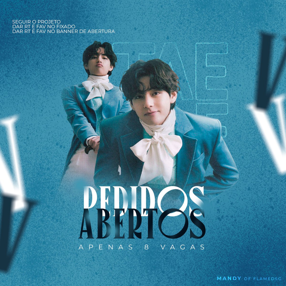 Colorfuldsg's tweet photo. 💙| Pedidos gratuitos abertos!
Apenas 8 Vagas! 

Regras:
- Seguir o projeto;
- Dar RT e FAV no banner; 
- Dar RT e FAVA no fixado do projeto.

PT-BR: https://t.co/tLAxC8pCLq
ENG: https://t.co/rhTt8Re57S https://t.co/qn7GGOaIQL