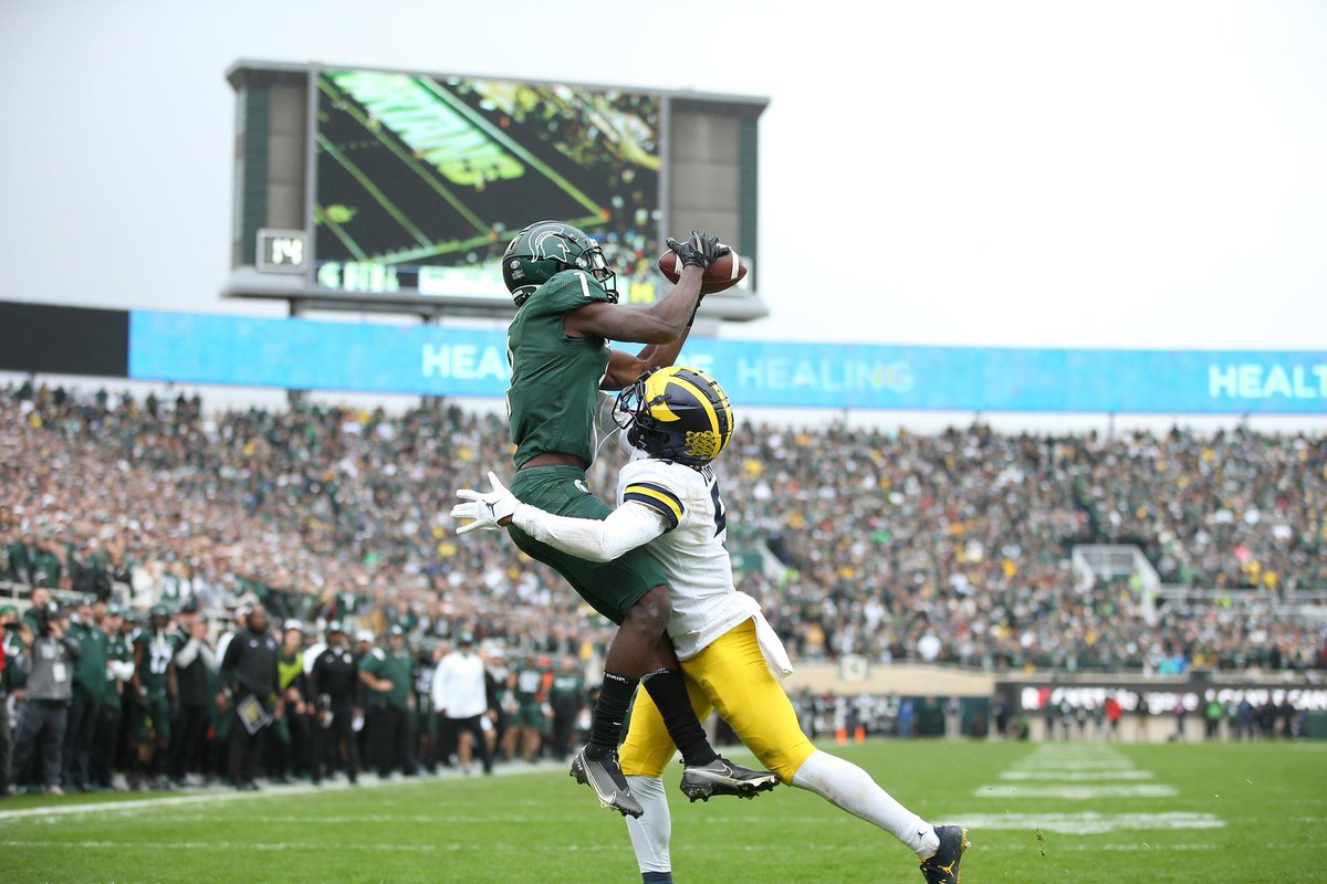 Reed: 147 Rec 2070 Yards 18 TD at MSU  in 31 games

DPJ: 100/1300/14 (37 games)
Nico: 78/1380/13 (27 games)
Funchess: 126/1715/15 (37 games)
Darboh: 151/2060 /14 (37 games)
Chesson: 114/1639/12 (45 games)
Bell: 145/2270/9 BUT took 41 games

Yes, he was better. Thanks for asking.