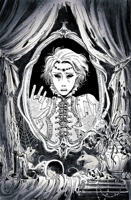 They say that, even after the royal family abandoned the palace, they left behind their faithful magic mirror. Trapped in his place on the mantle. 