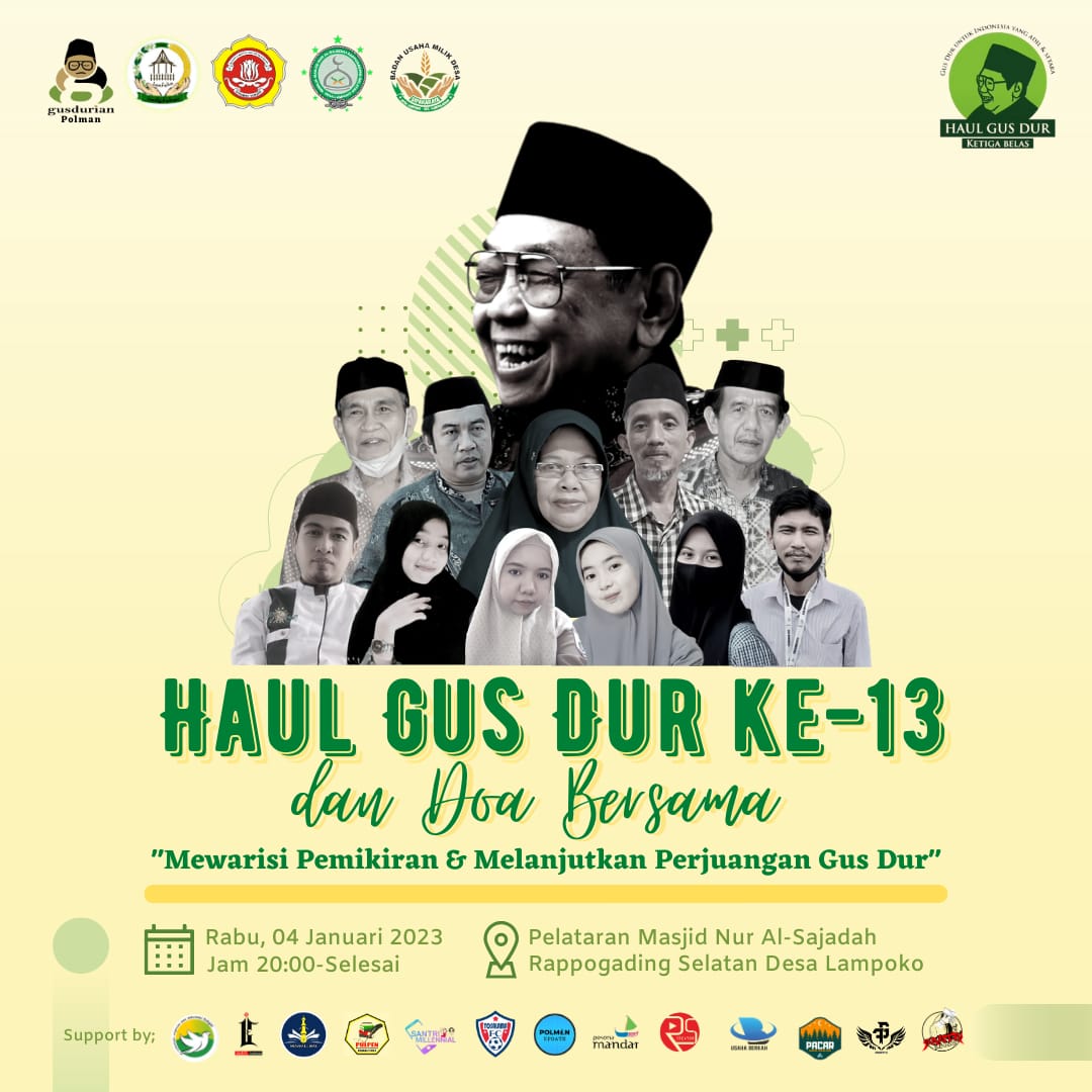 suaibprawono's tweet photo. Suasana haul Gus Dur ke 13 di Polewali Mandar (Polman). Acara ini diinisiasi oleh gusdurian Polman,  majelis ta'lim, remaja masjid Nur Al Sajadah Lampoko dan warga desa Lampoko.
#haulgusdur
#bedasetara
#lampokopolman https://t.co/tAmsechBXO
