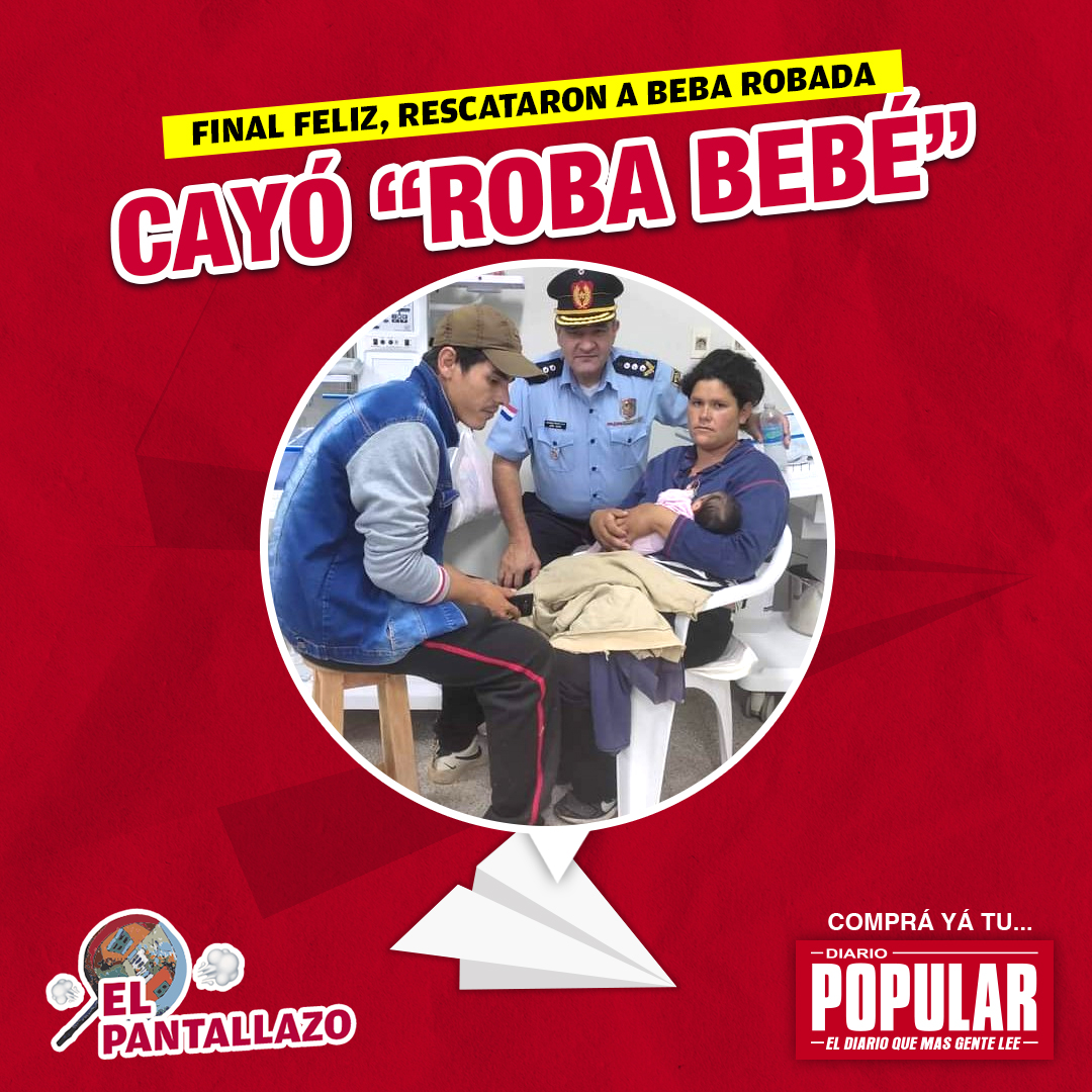 somospopupy's tweet photo. 🍃 #ElPantallazo | La bebé robada del Materno de San Pablo ya está con sus padres. 😳
.
📰 Esta y más noticias en tu Diario Popular kapé, comprá nomas ya de tu canillita amigo. https://t.co/hQorz9vxqe