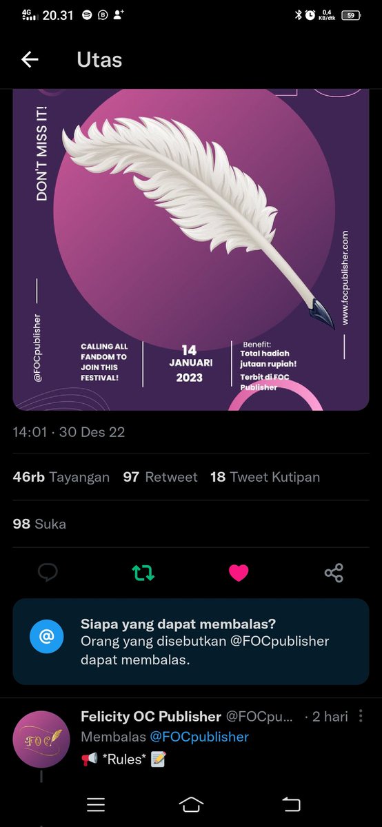 yrsbitch's tweet photo. @JNJMEnt done minn
syudah baca rulesnyaaa
pertama kali follow base ini awal agustus waktu akun ini dibikin khusus buat baca and writing au.
 dari dulu sih udah follow sebenarnya, tapi pake akun fa hwhwh. wish me luck miminn https://t.co/WU0yE8LJNL