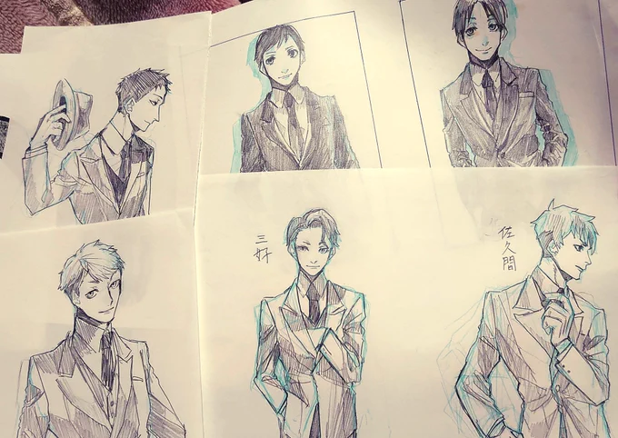 かなり昔(アナログで線画してた時)のアナログ絵 