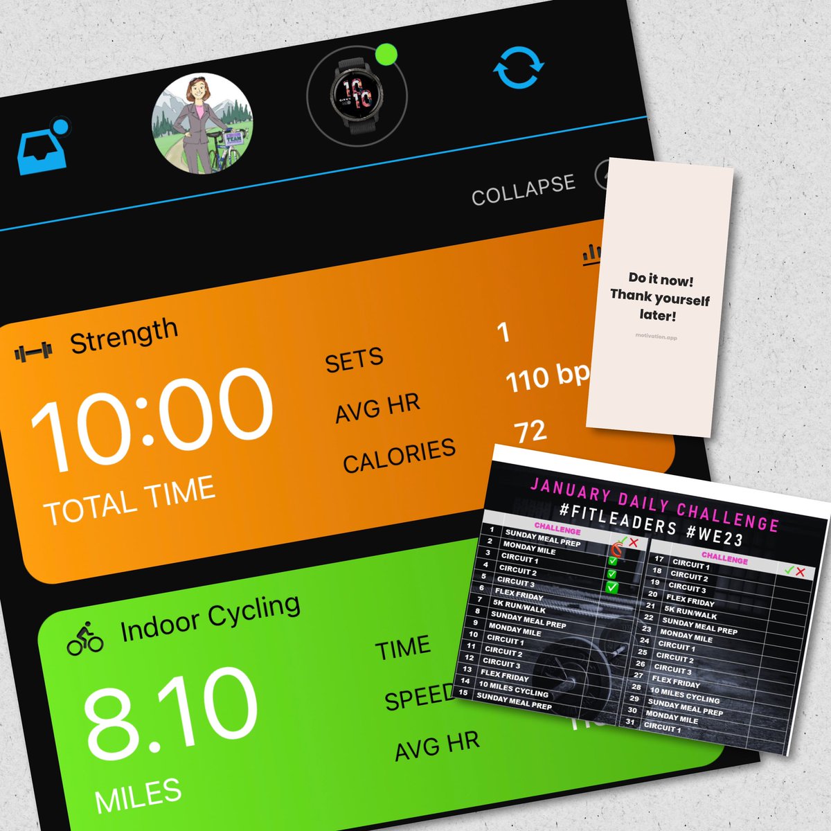 oneillgrace's tweet photo. 30 minutes 🚴🏻♀️ and 10 minutes 🏋🏼 #FitLeaders #WE23 #circuit2✅ #LetsGetFitAESD @PrincipalRoRod @zjgalvan @Asael_Ruvalcaba @DrRenaeBryant @ValChavez2018 @fit_leaders https://t.co/QYUbBYVk20