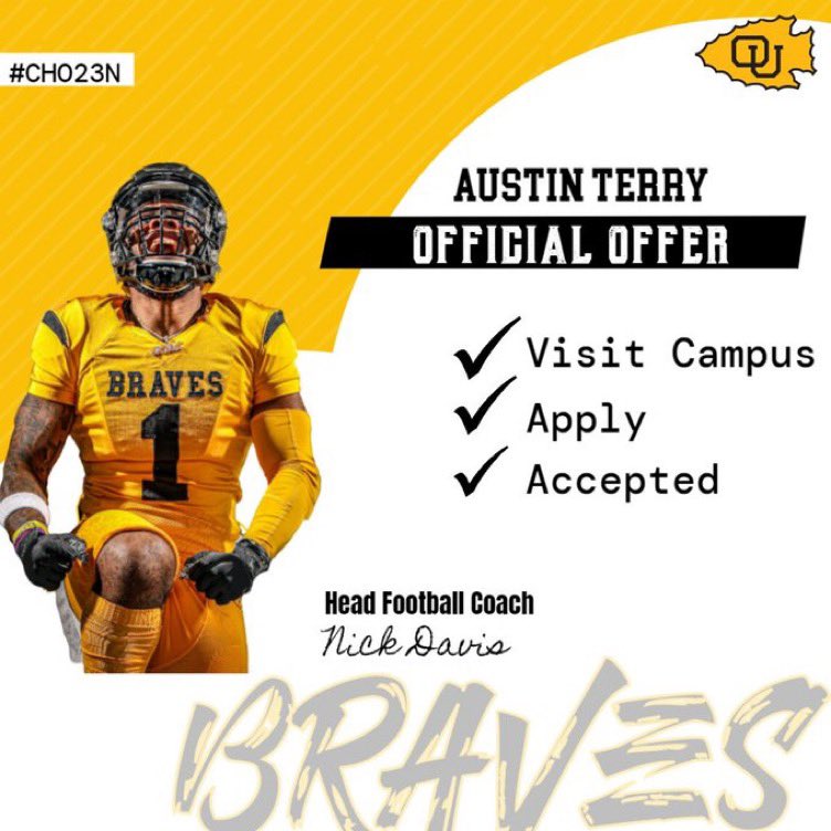 Ausfromelhs's tweet photo. Blessed to receive an offer from @OttawaBravesFB @CoachThax @ClintWoodfin https://t.co/1mURP7lldX
