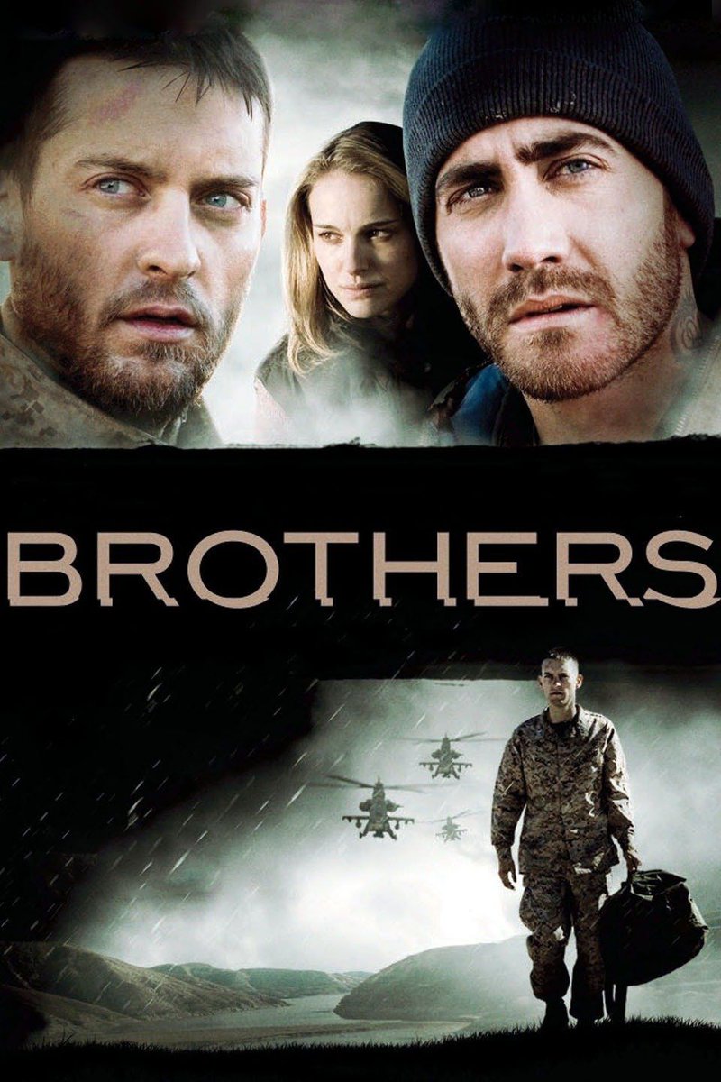 #BROTHERS.
Directed by #JimSheridan.
Screenplay by #DavidBenioff.
Brothers is a gripping drama that explores the complex relationships between siblings and family. The film stars #TobeyMaguire and #JakeGyllenhaal as the two brothers, and their performances are nothing short—