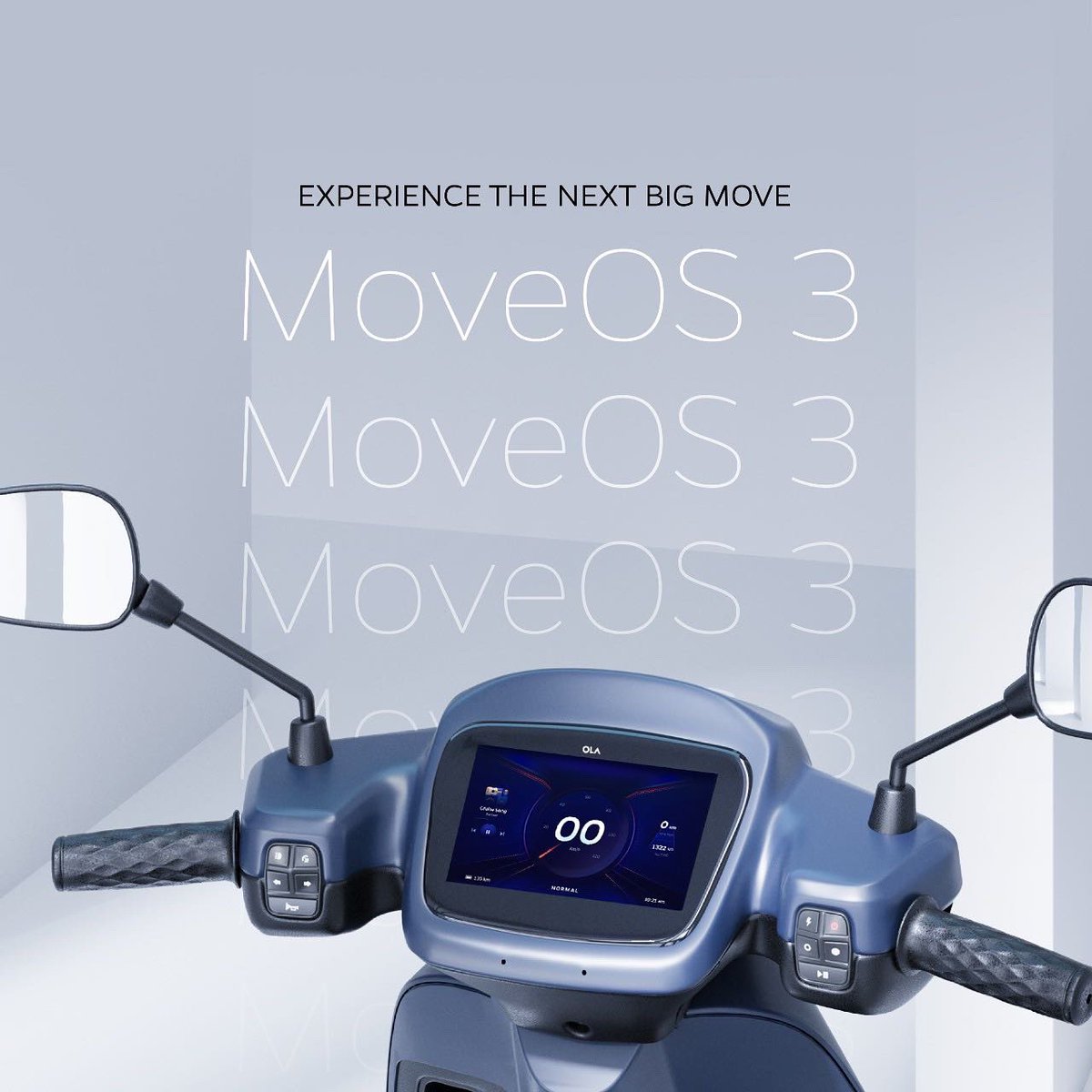 OlaElectric's tweet photo. MoveOS 3 is here with features designed to improve tech, performance and safety.
Experience all this and more at an Ola Experience Centre near you. #TheNextBigMove https://t.co/rTzrSdWQZ0