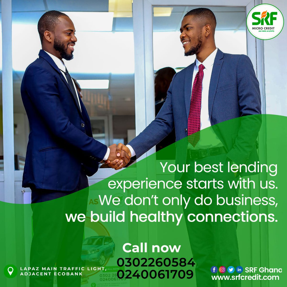 srfmoneylending's tweet photo. Let's begin the New Year together.

No need to turn elsewhere. 

We are here for all your loan needs.

Call us: 0302260584/0240061709

Or apply online: https://t.co/GFDVySuCIn

#quickloan #easyloan #reliableloan #srfmicrocredit #newyear https://t.co/aidLy9lAjP