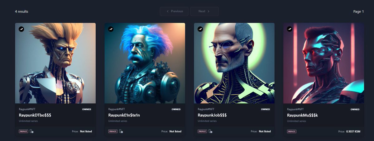 freakingmachine's tweet photo. 🔥🔥🔥
Check out my RaypunkMu$$$k! @RmrkApp @KusamaNetwork https://t.co/blWjJhsHC1 #NFT #RmrkApp #KusamaNetwork https://t.co/Q31kIJ6IXQ