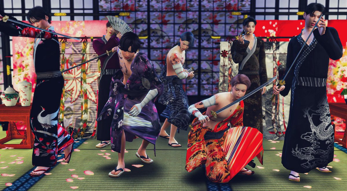 simjuna's tweet photo. #sims4 #TS4 #BTS #btsfanart https://t.co/KhgWaSU3bz