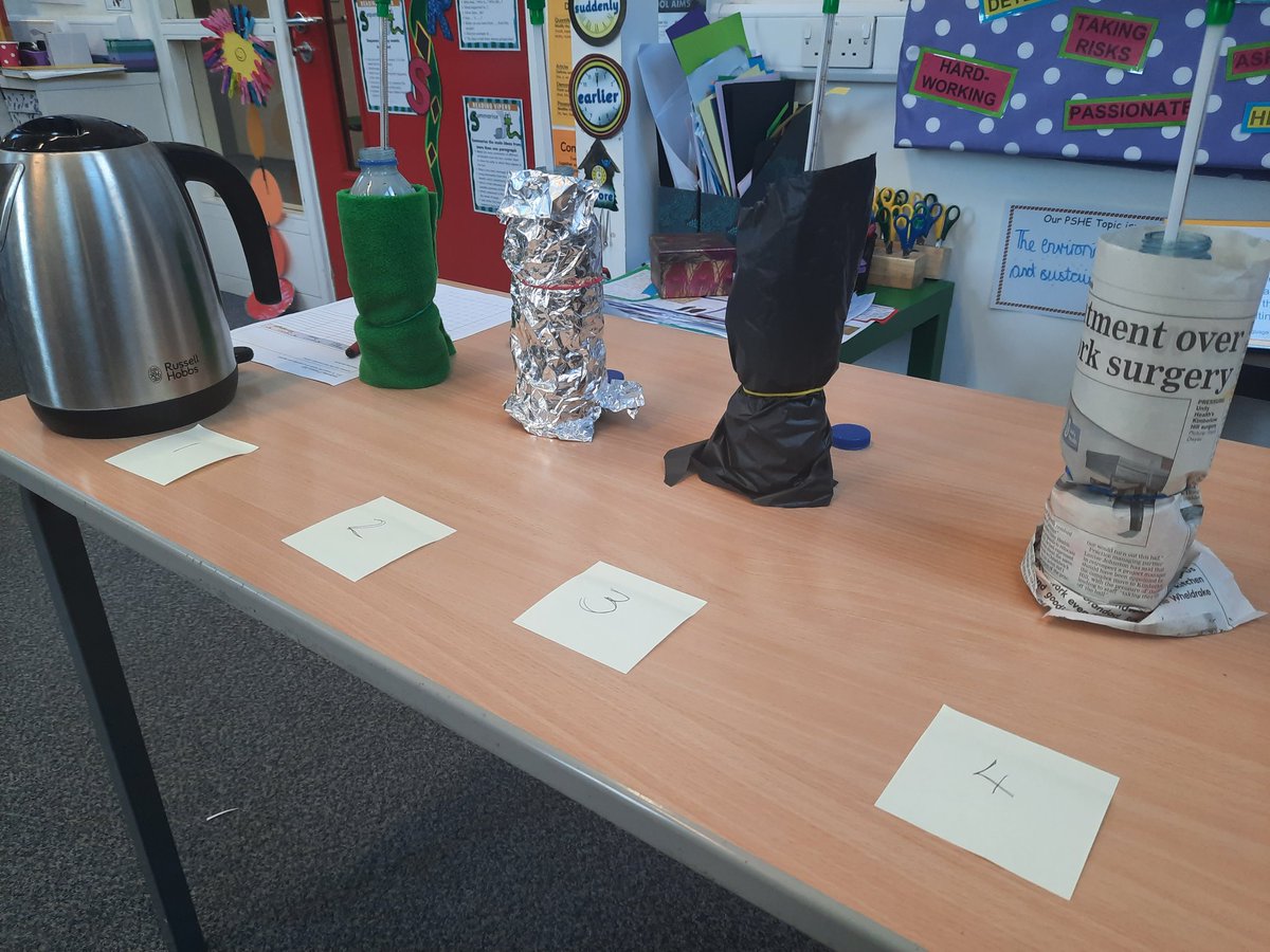 KPSFeed's tweet photo. #KPSYear6 are conducting an experiment as part of their Winter Science Day to investigate the best insulator for a soldier's sleeping bag. #KnavesmireCharacter #KPSScience #KPSHistory #Hardworking https://t.co/jaBFwa94SZ
