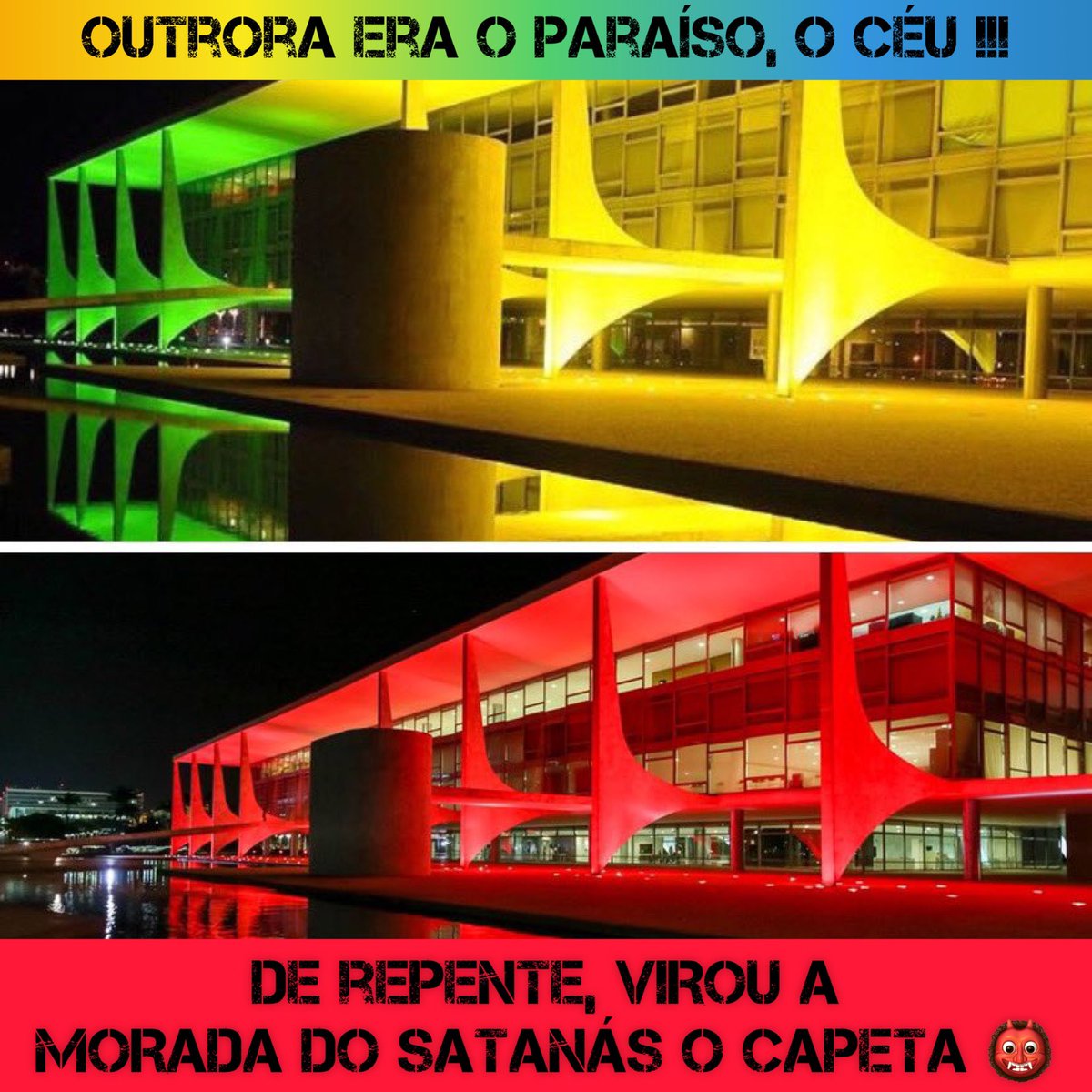 RodrigoMontro1's tweet photo. E de repente o BRASIL 🇧🇷 se tornou nisso, em um país SOMBRIO, começando pela morada do LADRÃO, que agora tem sua característica visual bem definida. A casa do capeta, 👹 lupanar. #lulaladrao #STFOrganizacaoCriminosa, #prostibulo #inferno. https://t.co/xpBbRQG8Xr