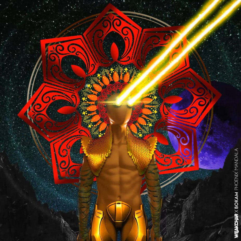 New Year Present from @hodlon666 

Thanks for settling the auction of my collaboration piece with <a href="/bokammandala/">b◎kam ꜩ</a> called "PHOENIX MANDALA" on <a href="/formfunction/">Formfunction</a> 

#SolanaNFT #NFTCommunity #formfunction