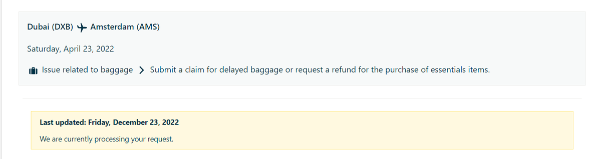 DevisserSkiv's tweet photo. @KLM Maybe you can locate my suitcases that you lost 8 months ago. Or possible process my claim already!

Easy-Peasy No? https://t.co/UWuJ2GCTCE