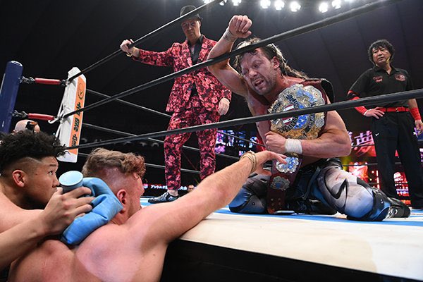Messymic01's tweet photo. Hell Of A Night! Definitely worth staying up all night to watch with my brother @P1Ange1 ! Another year and Another Epic #MainEvent With @rainmakerXokada Taking It Home! Match Of The Night Had To Be @WillOspreay Vs @KennyOmegamanX For The #IWGPUSTitle! #njwk17 #wk17 #njpw https://t.co/BbK2B7enr3