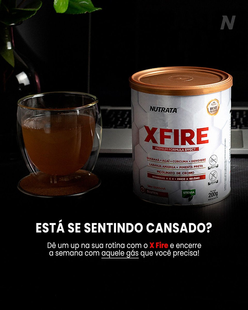 nutrata's tweet image. Chegou na metade da semana aquele cafezinho não resolve mais? ​

O X Fire é a combinação perfeita para maior disposição física e mental. ​
​
bit.ly/3WoQOWx 

#Nutrata #XFire #Energia #Foco #Escritorio #Treino