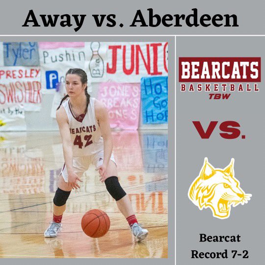 It’s game day! Bearcats open the 2023 calendar with a trip to the Harbor to take on Aberdeen! #TBW