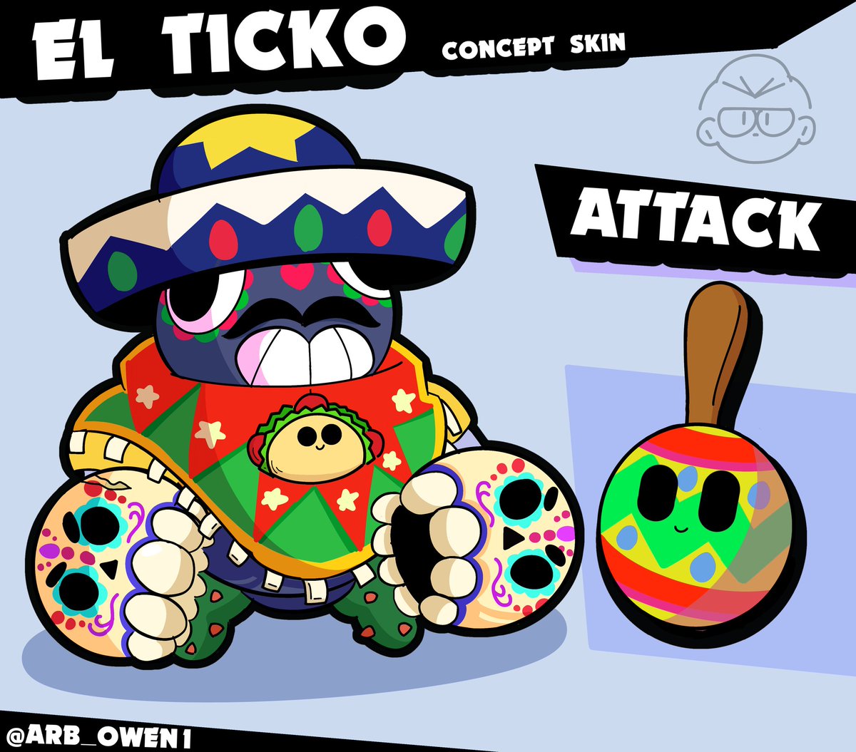 arb_Owen1's tweet photo. 🇲🇽🌮🤖

#BrawlStars #conceptart #characterdesign #BrawlStarsArt #brawlies #brawlart https://t.co/Gr5aJYIC0M