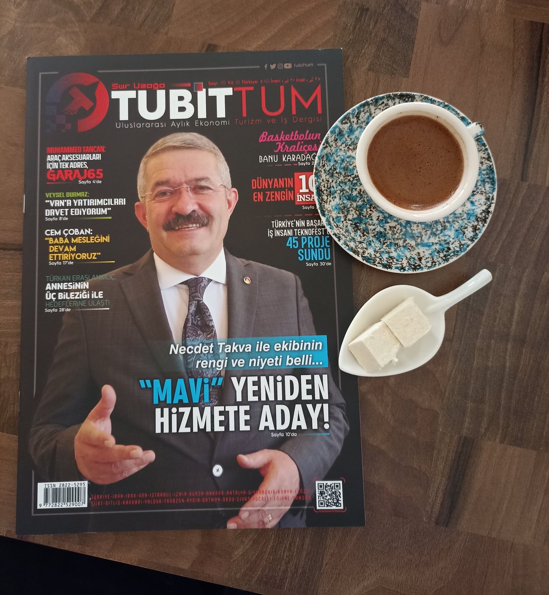 Uluslararası Tubittum Dergisinin 70. Sayısında yer alan VAN TSO Başkanı Necdet Takva, yeniden Ticaret ve Sanayi Odası Başkanı seçilerek mazbatasını aldı. Hayırlı olsun.👍 <a href="/NecdetTakva/">Necdet Takva</a> <a href="/vantsokurumsal/">Van Ticaret ve Sanayi Odası</a>