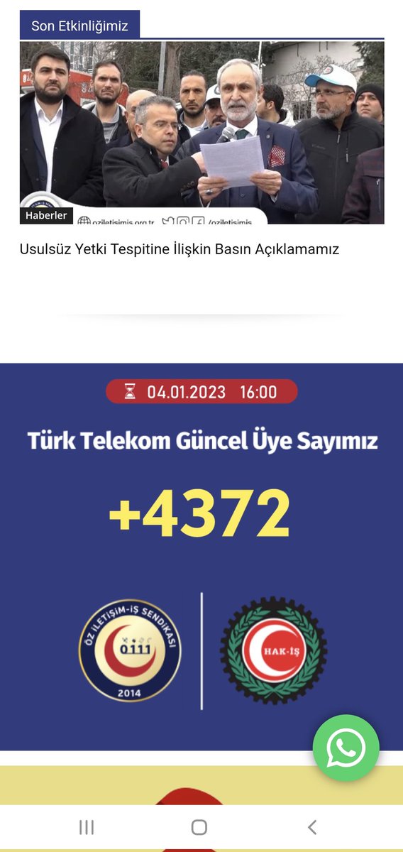 Çok Değerli TT çalışanı emekçi kardeşlerimiz. Tüm YALAN'lara ve korku algılarına rağmen bizi terk etmeyen kardeşlerimize teşekkürlerimizle güncel sayımızı sunarım. Genel Merkezimize gelen herkesi ağırlar, çay ikram eder bu sayıyı ispat ederiz. Birlikte başaracağız inşallah.