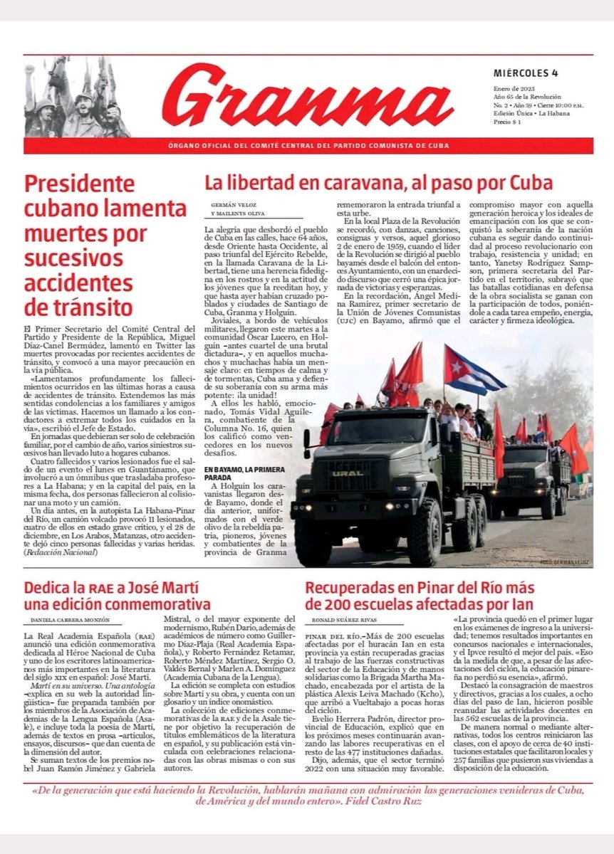 cubacooperaven's tweet photo. ¿Qué trae nuestra prensa cubana hoy?

#CubaPorLaVida #Cuba #JuntarYVencer 

@JosAnto54744901 @japortalmiranda @MINSAPCuba https://t.co/B1jUAdG0AQ