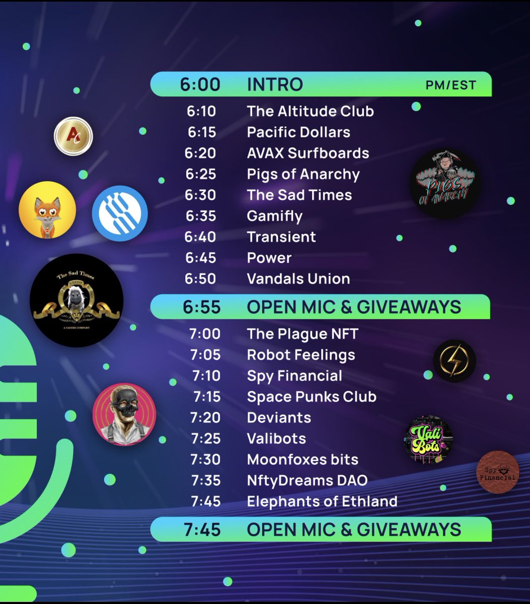 New Year, New Alpha NFT Conference🎉🔥

Want to win $100 in $AVAX?! 🎁 Make sure to show up to the conference Thursday @ 6PM EST and: 
✅ Follow <a href="/AlphaShares/">Alpha Shares</a>
✅ Like &amp; Retweet
✅ Tag 3 people
✅ Set a reminder ⬇️

x.com/i/spaces/1ZkJz…
#NFTCommunity #NFTGiveaways