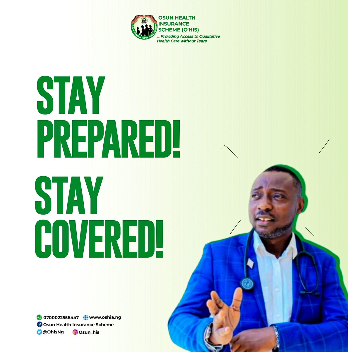 Your health is our Priority 

#StayCovered 

#healthinsurance 

#Ohis