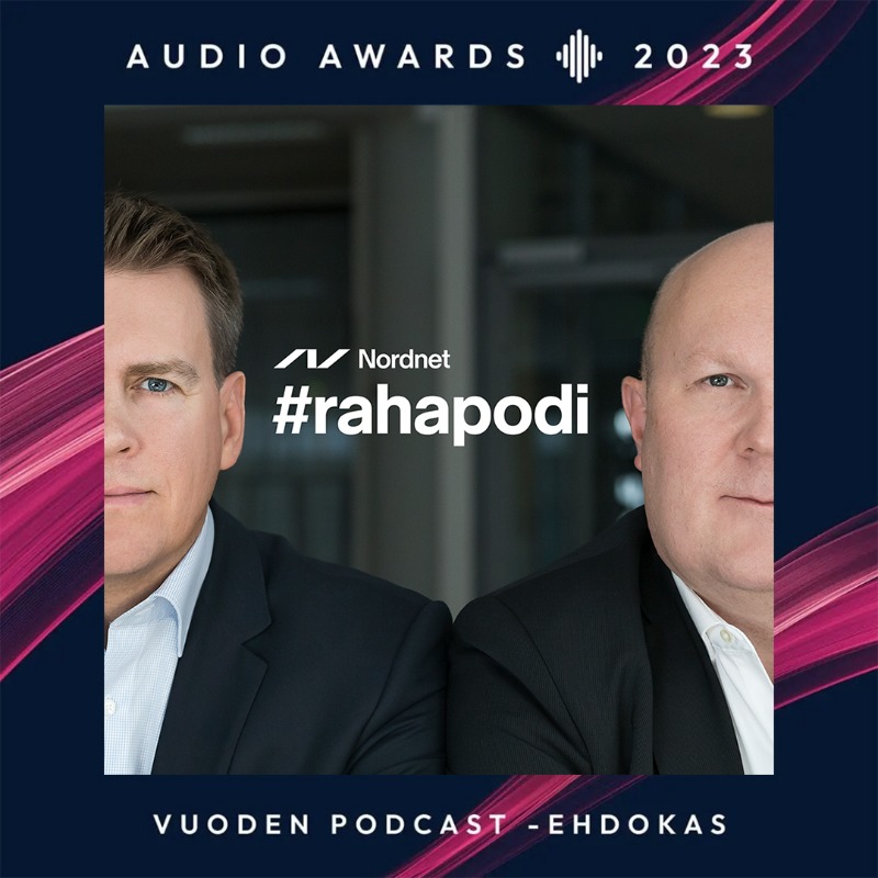 nordnetFI's tweet photo. #rahapodi on ehdolla Vuoden podcastiksi Audio Awardsissa. Äänestä Martinia ja Miikkaa osoitteessa https://t.co/fGF9Dg5n9K. Aikaa äänestää on torstaihin 19.1.2023 saakka.

#audioawards #vuodenpodcast #sijoittaminen https://t.co/Un46zELD1Z