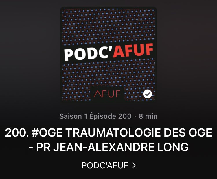 Podc’AFUF, c’est reparti en 2023 ! Pour ce 200e épisode, le Pr. Jean-Alexandre LONG nous présente les traumatismes des OGE #urology