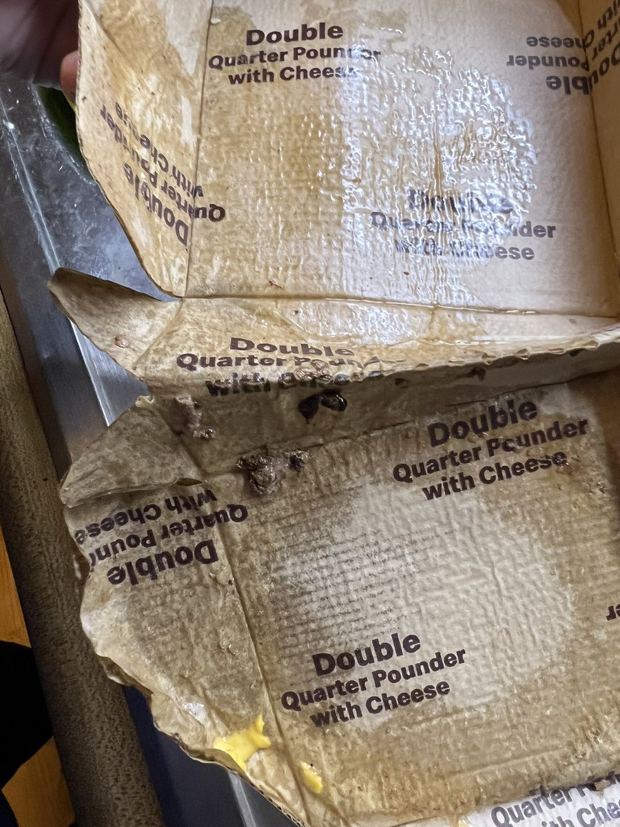 ladyfreya88's tweet photo. Hey @McDonalds . Came through drive thru last night and received undercooked meat and it was covered in so much grease the box and bun fell apart! I called and the lady was very rude. After I told her “the meat was undercooked” she said “and?” And was just real nasty. Also…1/2) https://t.co/0mG4PgS2zd