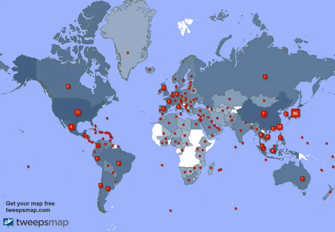 I have 429 new followers from Chile, Brazil, and more last week. See  