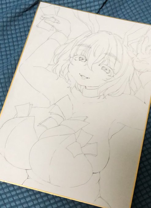 2枚目の線画ラフでけた〜 