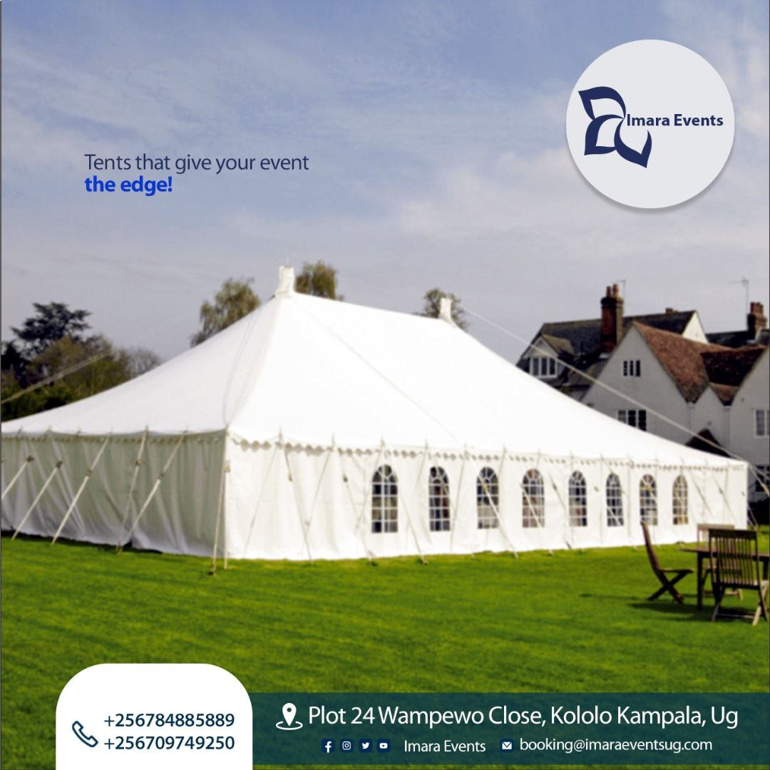 ImaraEvents's tweet photo. Give your Event the edge it deserves with our tents!
Contact us via
π0784885889 / 0709749250
π Plot 24, Wampewo Close, Kololo.
#ImaraEvents #ImaraTents #ImaraCelebration #Eventsuganda #EventPlanning #Tents #NewYears2023 https://t.co/ZEg5pfFyUg