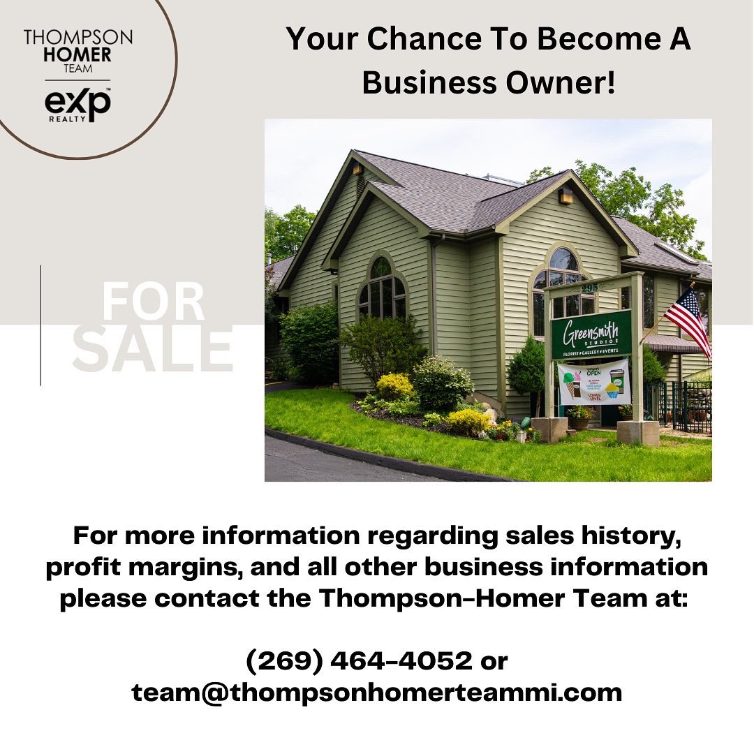 Gavin_Homer2's tweet photo. ❗️🏡 Just Listed 🏡❗️

🏡 Greensmith Florists
📍 295 E Emmett St., Battle Creek, MI 49017

💐 Available Now! One of Battle Creek’s most recognizable and historical flower shops is not available. Pick up an already profitable business and begin operating it from Day 1! https://t.co/gve6dRDiXQ