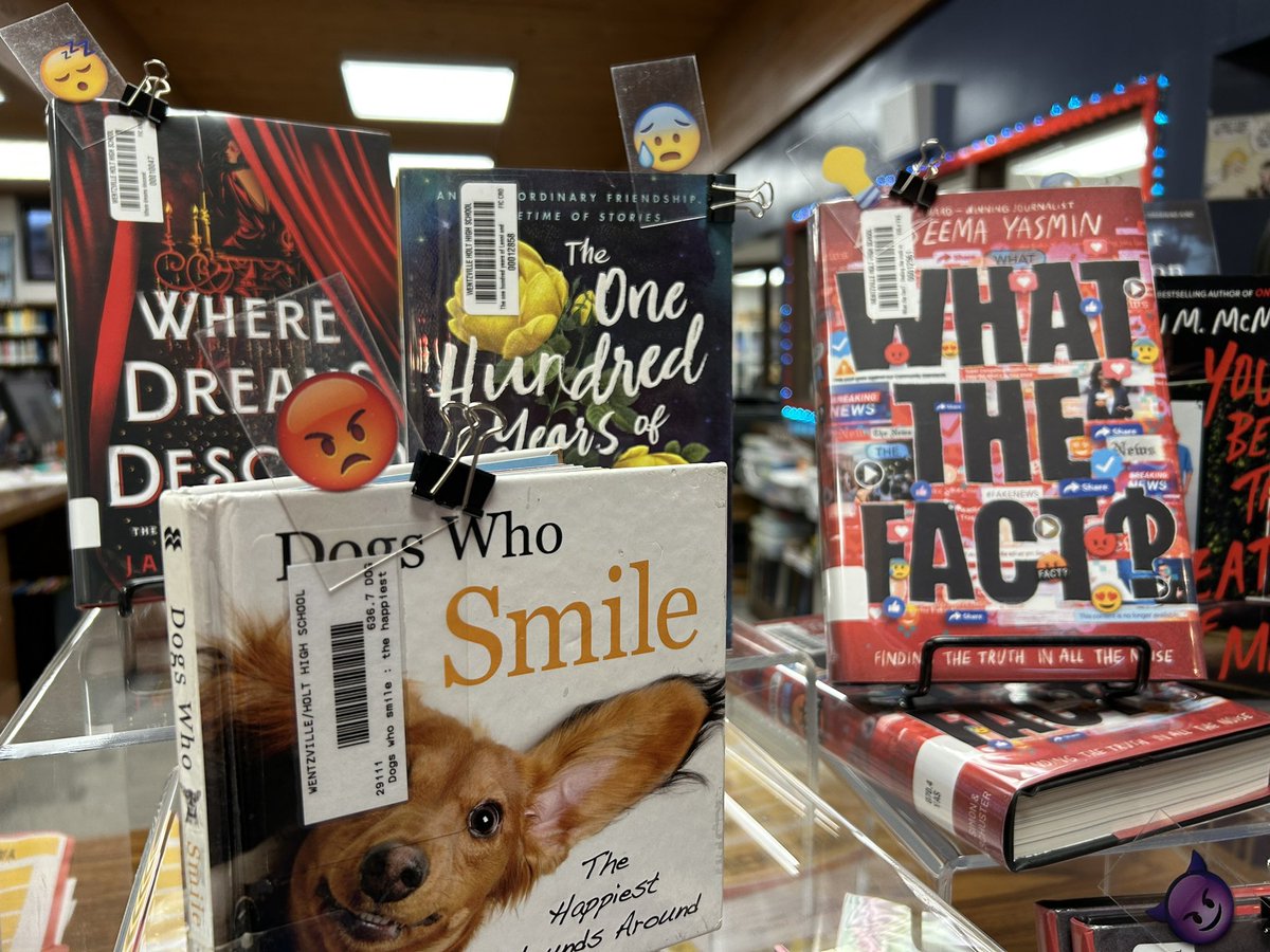 HoltLibrary's tweet image. Can’t decide what to read? Let the emojis lead the way! #WSDLibraries #KeepReading