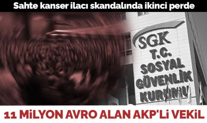 Sahte kanser ilacı skandalında ikinci perde

Murat Ağırel yazdı: 11 milyon Avro alan AKP’li vekil
cumhuriyet.com.tr/yazarlar/murat…