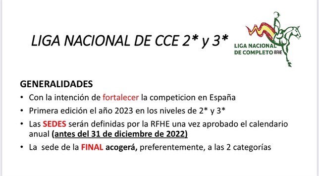 rfhe_'s tweet photo. Con mucha ilusión y ganas de comenzar, os presentamos la LIGA NACIONAL DE COMPLETO DE LA RFHE 🙌🏼😍
Condiciones/información en las fotografías adjuntas.
¡Os esperamos! 🐎🇪🇸
#RFHE #LigaNacionalCompletoRFHE #LigaNacionalCompleto #Completo #ConcursoCompleto #TeamCompleto https://t.co/SpNK6nfahk