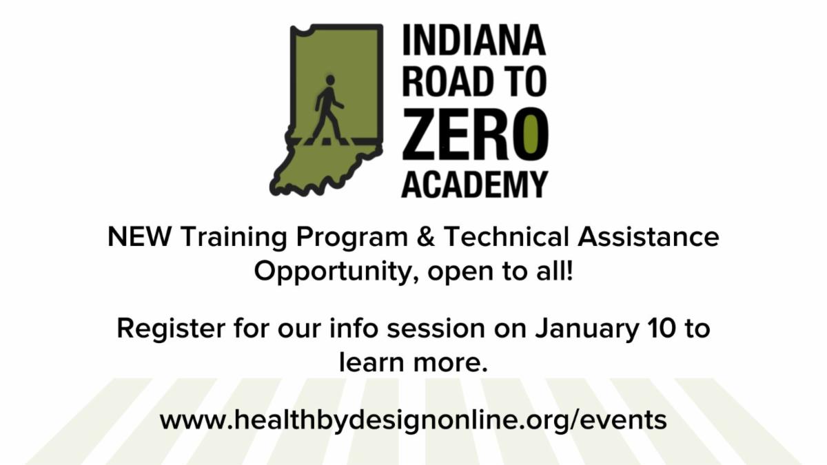 Join us next week for the kick off of the Indiana Road to Zero Academy! Our info session on January 10 will cover the basics of the program and answer any questions you have about getting involved. Learn more and sign up here: conta.cc/3YMCZTW