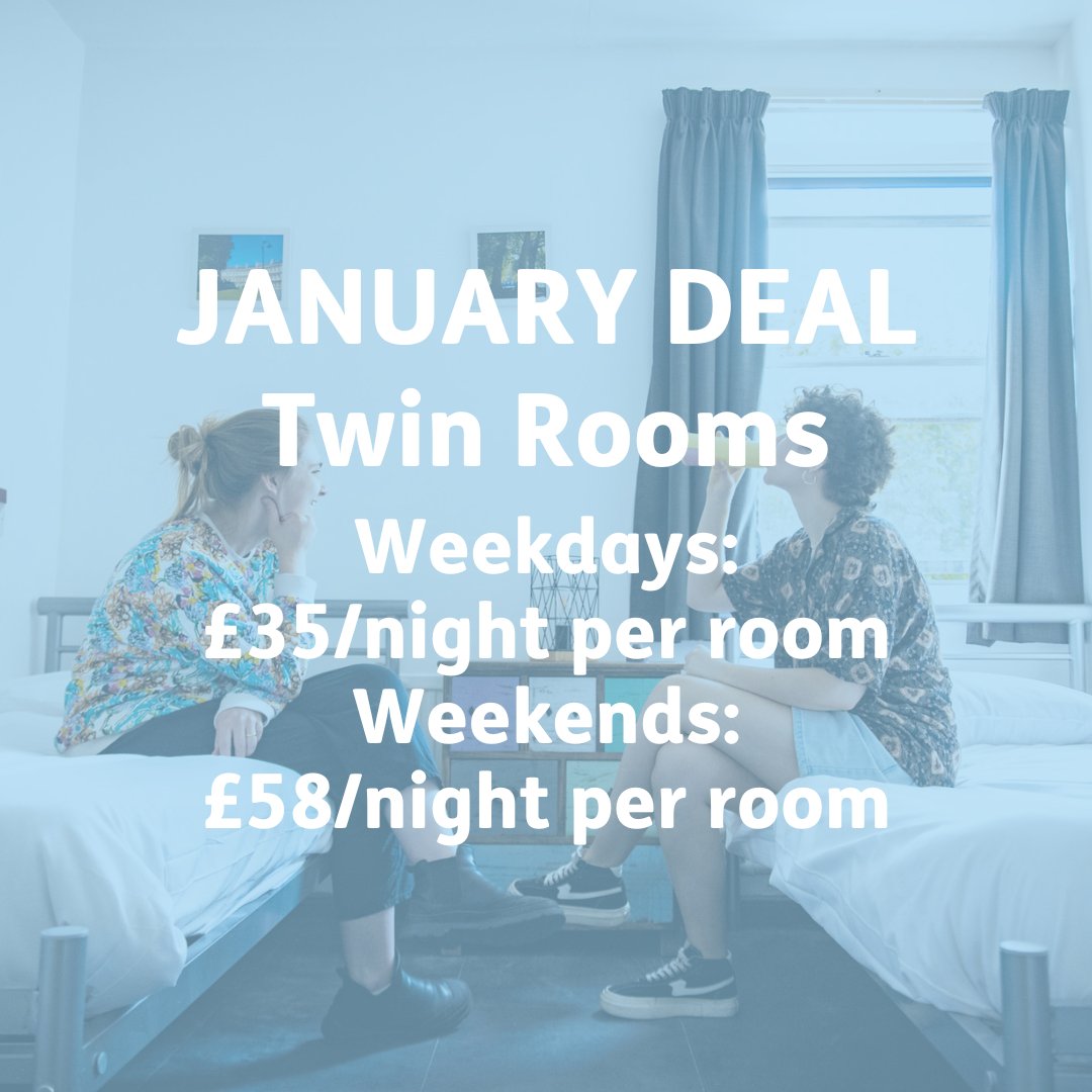 For the month of January, our twin rooms will be offered at a special, discounted rate. Take a friend along for a city break in Bath!

#citybreak #bathuk #visitbath #hostel #budgetaccommodation #friends #travel #friendstrip #friendsholiday #visitwest #cityofbath #localcharity